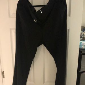 black slack work pants